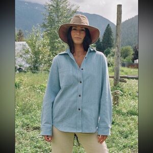 ANIAN Denim Shirt - women’s - wash skyline - medium